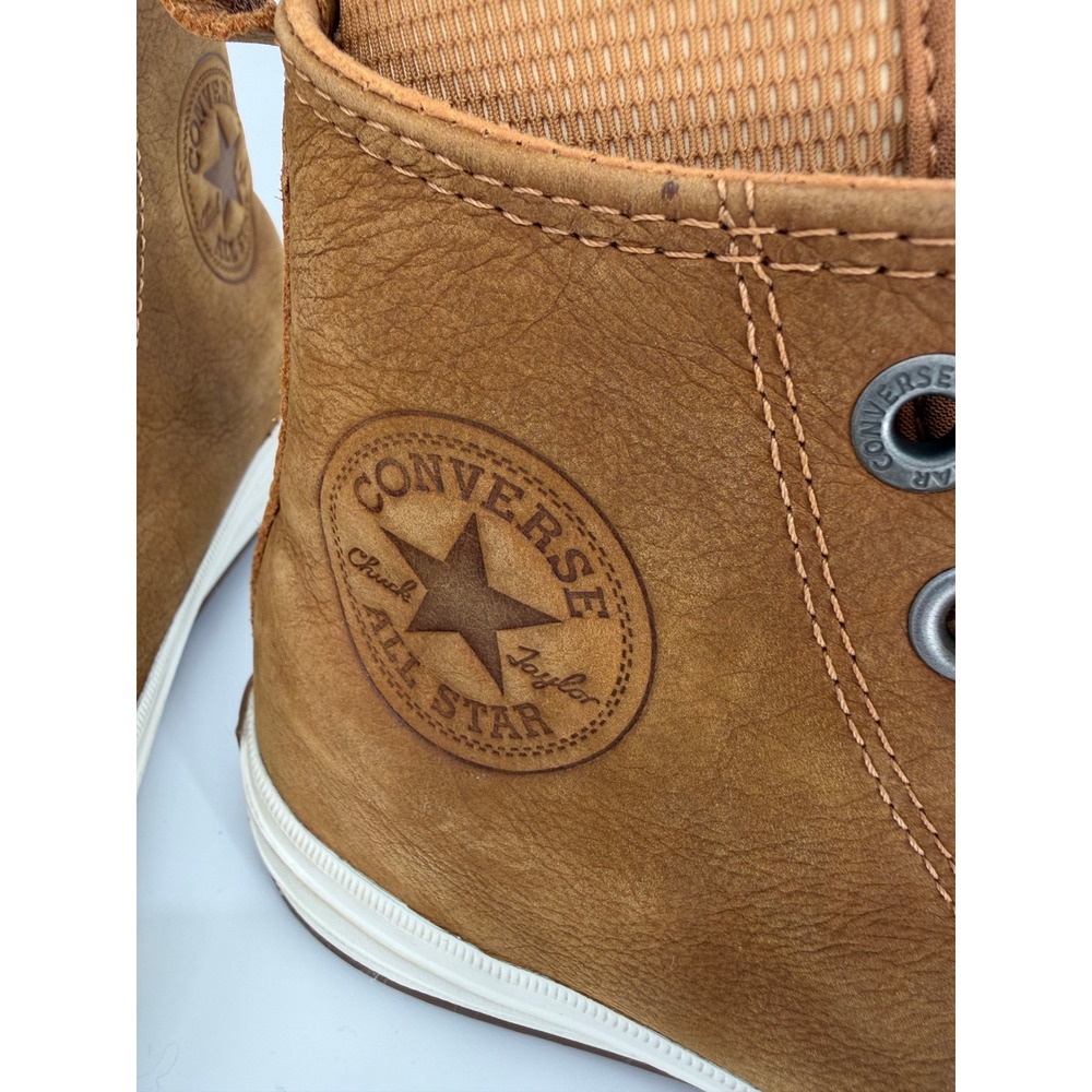 Converse Chuck Taylor All Star Leather High Top Boots Ginger Brown 157461C - Picture 5 of 15